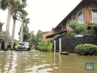 Penampakan Perumahan Elite Kelapa Gading yang Kebanjiran