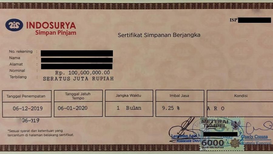 Kabar Koperasi Simpan Pinjam Indosurya Cipta yang diduga mulai gagal bayar bunga & pokok simpanan kian ramai.