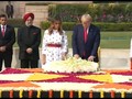 VIDEO: Donald Trump Berziarah ke Makam Mahatma Ghandi