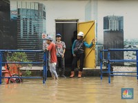 Duh, Banjir Jakarta Bikin Jaringan Seluler Down