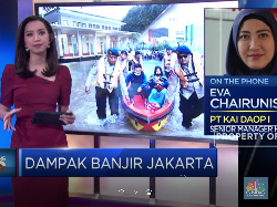 Banjir Jakarta, KAI: Perjalanan Jarak Jauh & KRL Terganggu