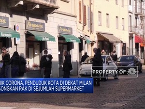 Corona Memicu Pembelian Panik di Italia