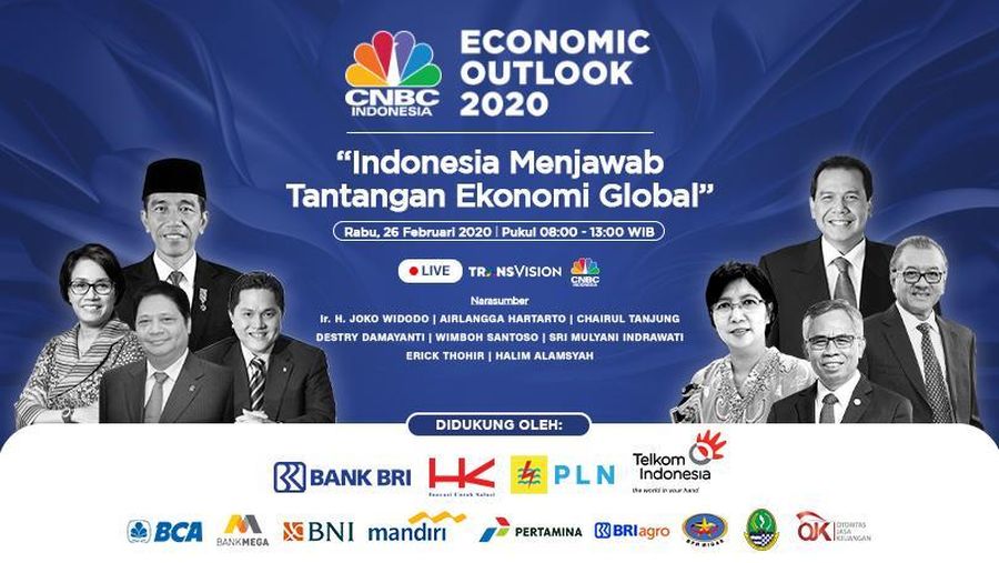 Media ekonomi terintegrasi terbesar di Indonesia, CNBC Indonesia akan menggelar event tahunan terkemuka bertajuk CNBC INDONESIA Economic Outlook 2020.