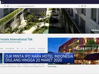 OJK Minta IPO Nara Diulang Hingga 20 Maret 2020
