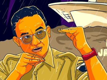 Jakarta Kebanjiran, Ini Dalih Gubernur Anies & Menteri Jokowi
