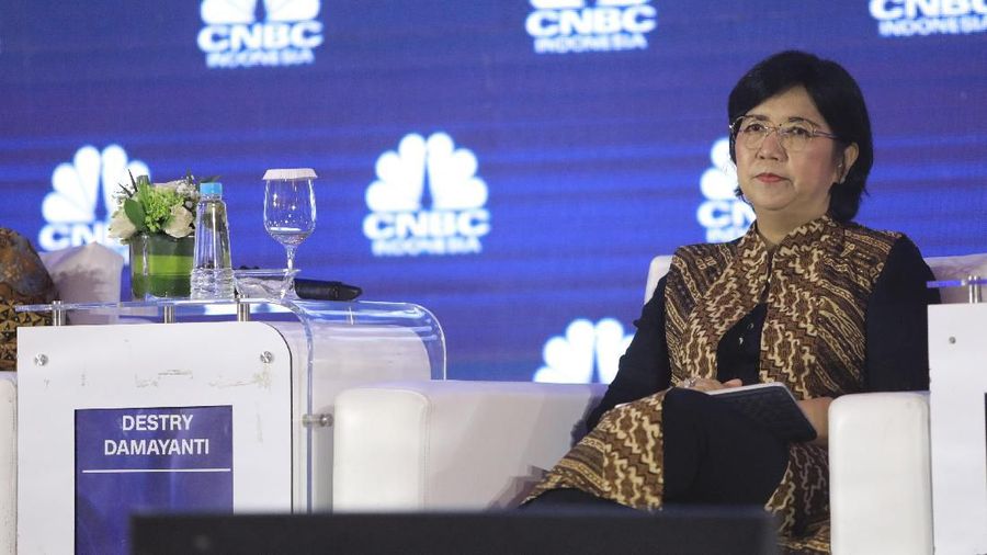 Deputi Gubernur Senior Bank Indonesia Destry Damayanti di acara վ Economic Outlook 2020 di The Ritz Carlton Ballroom, Pasific Place, Jakarta, Rabu 26/2/2020. (վ/Andrean Kristianto)