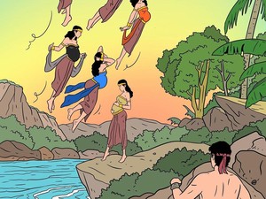 Kisah Jaka Tarub, Nawang Wulan, dan 7 Bidadari yang Jadi Legenda di Jateng