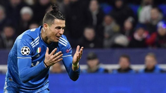 Juventus Kalah dari Lyon, Catatan Gol Ronaldo Putus