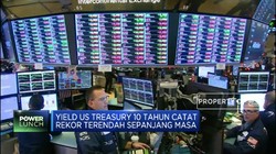Yield US Treasury 10 Tahun Turun ke Level Terendah di 1,302%