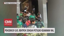 VIDEO: Pengemudi Ojol Bentrok Dengan Petugas Keamanan Mal