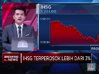 Panic Selling Akibat Corona, IHSG Terperosok Lebih dari 3%