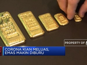 Corona Kian Meluas, Emas Makin Diburu