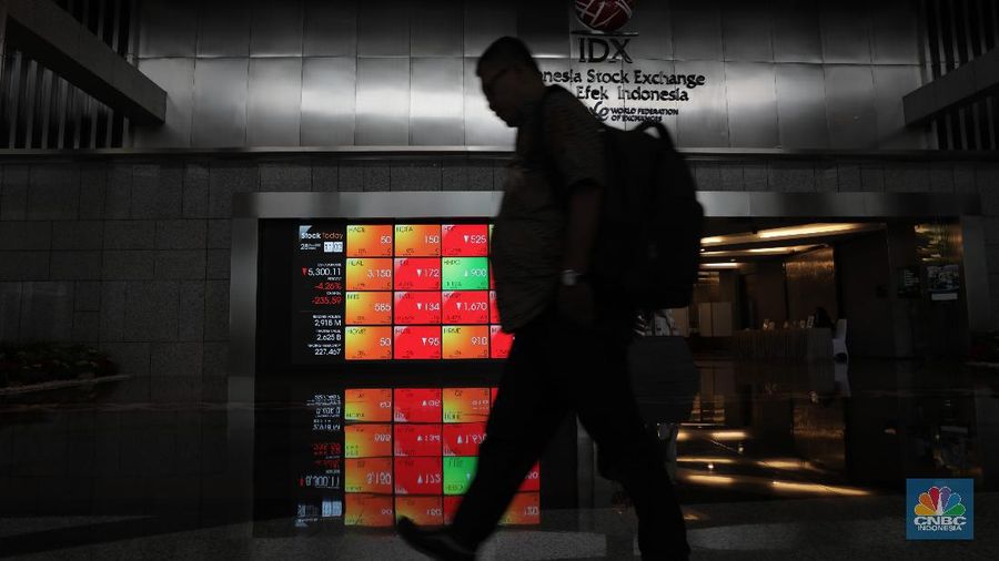 Ilustrasi Bursa Efek Indonesia, Jumat 28/2/2020 (CNBC Indonesia/Tri Susilo)