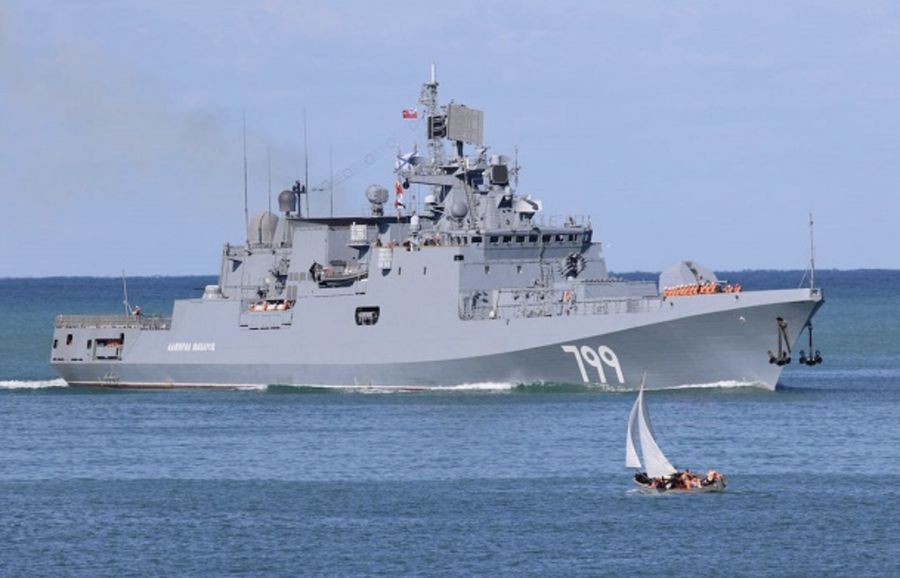 Kapal perang Admiral Makarov milik Angkatan Laut Rusia. (Kementerian Pertahanan Rusia)
