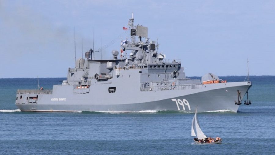 Kapal perang Admiral Makarov milik Angkatan Laut Rusia. (Kementerian Pertahanan Rusia)