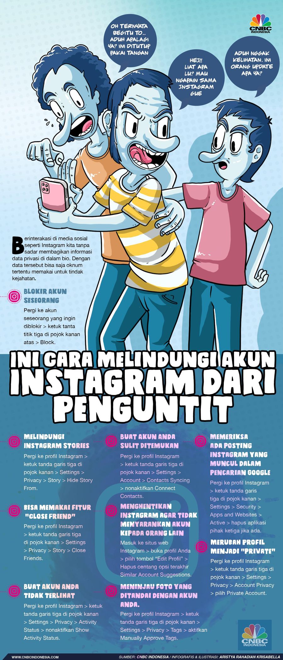 Awas Penguntit di Instagram, Ini Cara Lindungi Akun Kamu Bermain media sosial harus hati-hati.