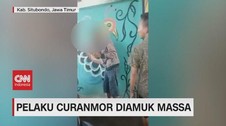 VIDEO: Ketahuan, Pelaku Curanmor Diamuk Massa