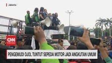 VIDEO: Pengemudi Ojol Tuntut Sepeda Motor Jadi Angkutan Umum