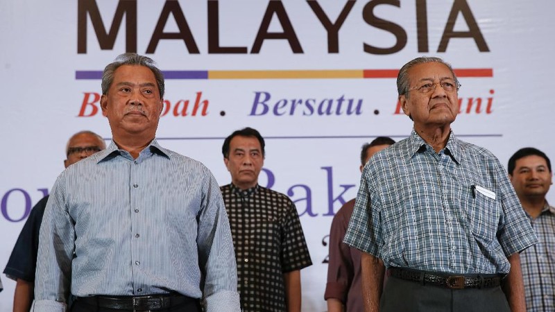 Muhyiddin dan Mahathir sama-sama berasal dari Partai Bersatu. Akan tetapi Mahathir kurang sependapat karena Muhyiddin mau berkoalisi dengan partai oposisi.