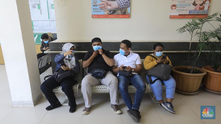 Suasana RSPI Sulianti Saroso Saat Kabar Adanya Pasien Positif Corona. (CNBC Indonesia/Andrean Kristianto)