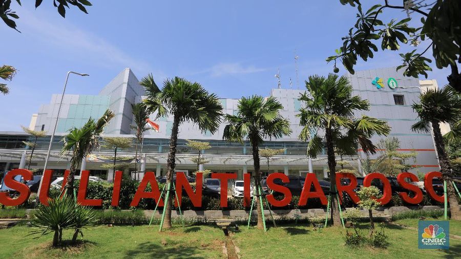 Suasana RSPI Sulianti Saroso Saat Kabar Adanya Pasien Positif Corona. (CNBC Indonesia/Andrean Kristianto)
