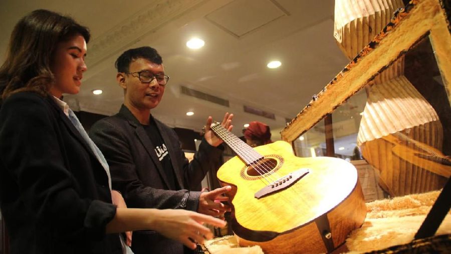 Anggota BNI UKM Unggulan Nusantara (BUNGA Nusantara) Selaras asal Tangerang di Pameran dan Pelatihan UMKM di Jakarta. (Dok: BNI)