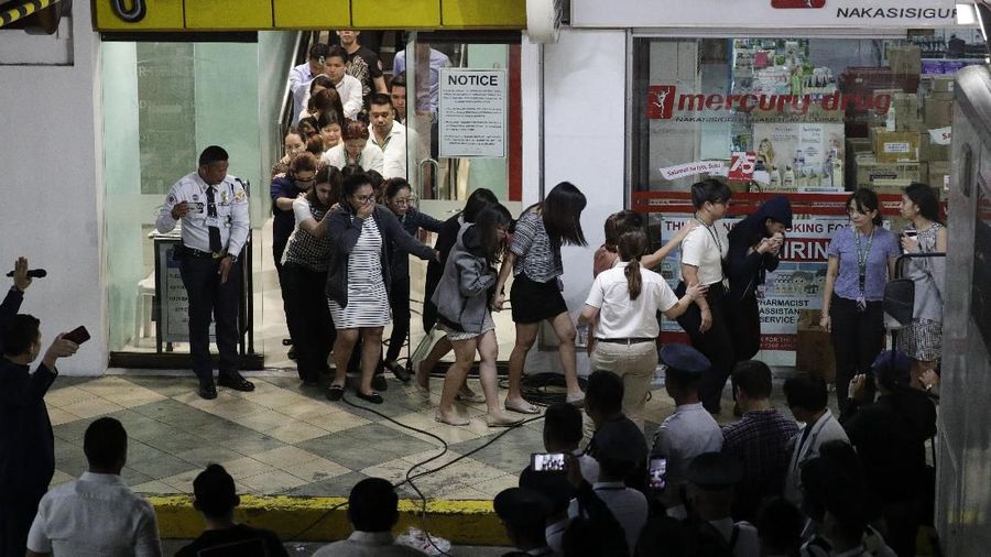 Penyanderaan di sebuah mall di Manila Filipina terjadi Senin (2/3/2020) lalu.