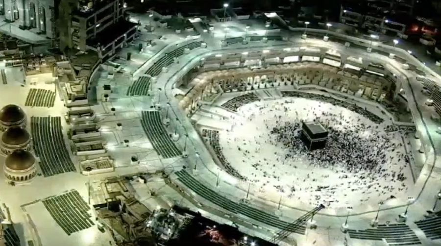 Kondisi terkini Makkah yang sepi dengan adanya isu virus corona. (Dok: Makkah Live)
