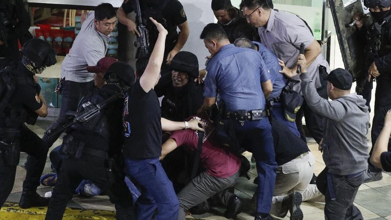 Penyanderaan di sebuah mall di Manila Filipina terjadi Senin (2/3/2020) lalu.