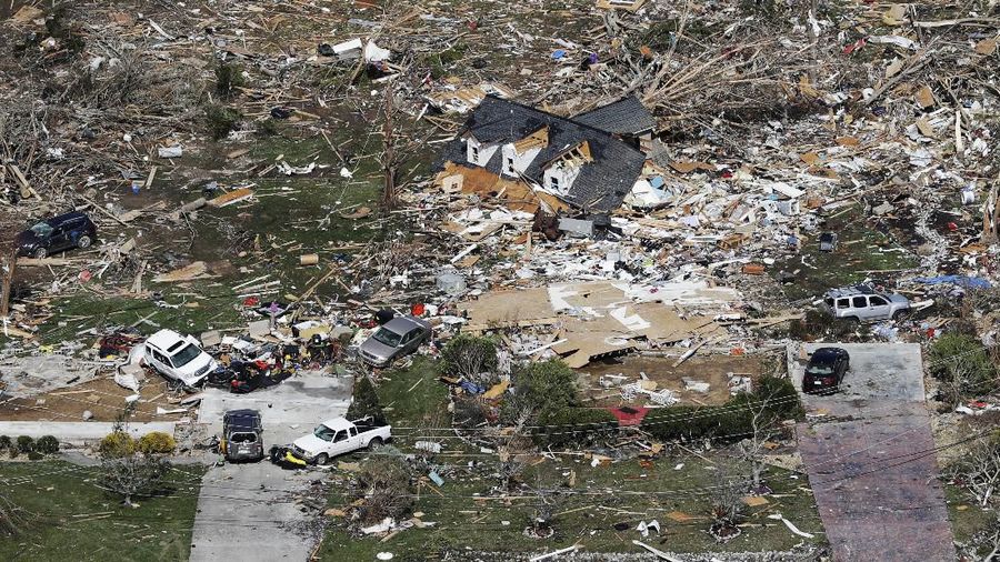 Badai Tornado menerjang Amerika Serikat (AS), begini kondisinya saat ini.