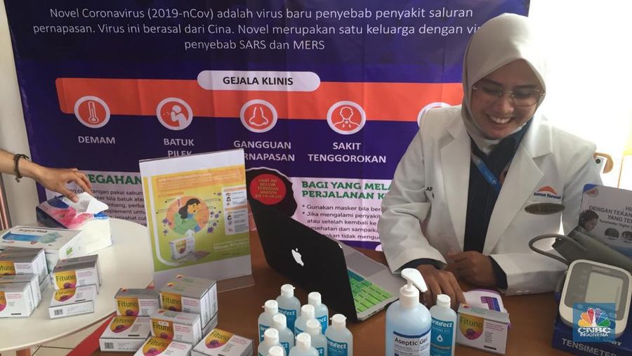 Erick Tohir di kimia farma. (CNBC Indonesia/Monica Wareza)