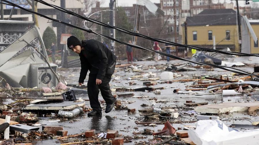 Badai Tornado menerjang Amerika Serikat (AS), begini kondisinya saat ini.
