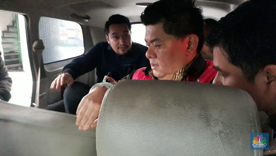 Heru Hidayat, tersangka kasus Jiwasraya. (CNBC Indonesia/Ferry Sandi)