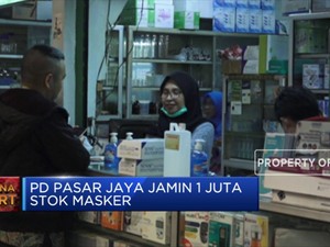 Dampak Corona, PD Pasar Jaya Jamin 1 Juta Stok Masker