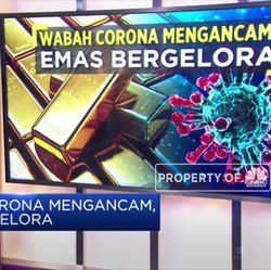 Wabah Corona Mengancam, Emas Bergelora