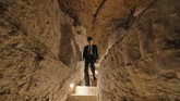 Bagian dalam Piramida Djoser di Mesir yang kini bisa dikunjungi turis. (Mohamed el-Shahed / AFP)