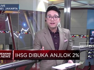 Bursa Memerah, IHSG Dibuka Anjlok 2%