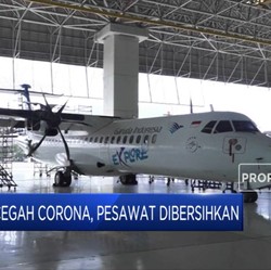 Cegah Corona, GMF Bersihkan Pesawat