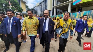 Airlangga dan Surya Paloh Bertemu di DPP Golkar