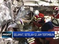 Evakuasi Ibu & Anak Selamat Setelah 52 Jam Tertimbun Bangunan