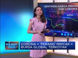 Corona + 'Perang' Minyak = Bursa Global Terkoyak