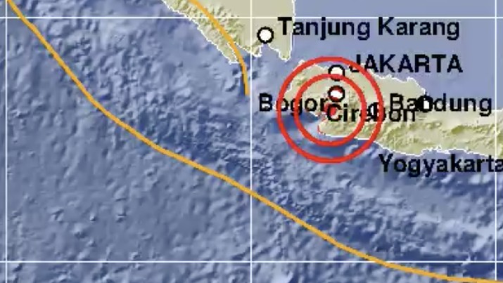 Gempa di Sukabumi (Dok. BMKG) Gempa di Sukabumi (Dok. BMKG)