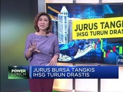 Jurus Bursa Tangkis IHSG Turun Drastis
