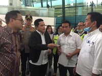 Inspeksi Bandara Cegah Corona, Kok Erick Ga Pake Masker?