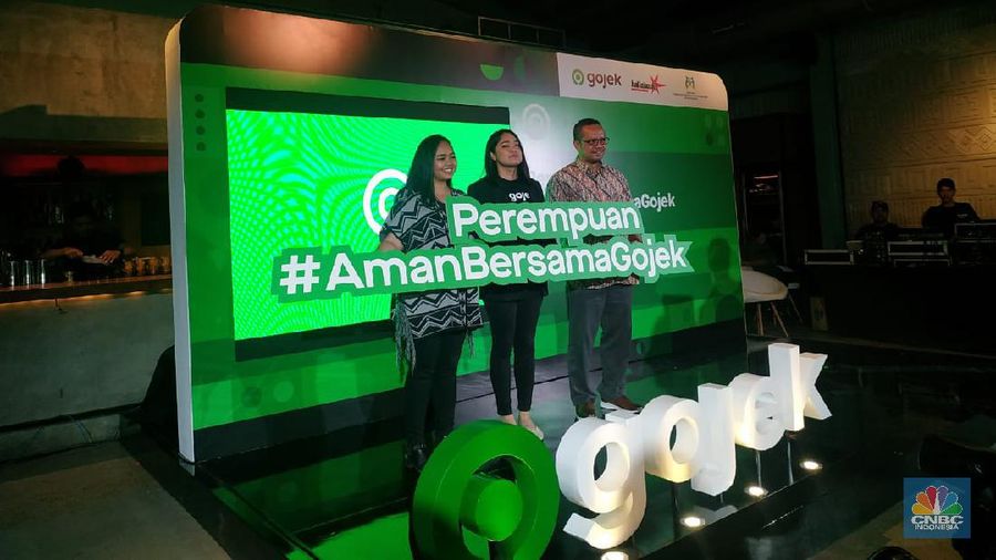 Perempuan #AmanBersamaGojek (CNBC Indonesia/Rahajeng Kusumo Hastuti)