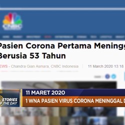 1 WNA Corona Meninggal Dunia hingga Laga The Gunners Ditunda