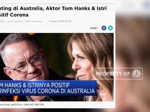 Tom Hanks & Istri Positif Terinfeksi Corona di Australia