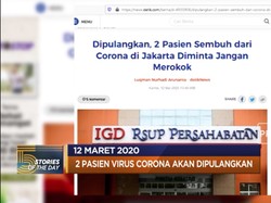2 Pasien Corona Dipulangkan hingga Tom Hanks Positif Corona