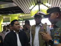 Antisipasi Corona, Erick Thohir Blusukan ke Stasiun Gambir