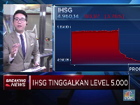 Amblas Lebih dari 3%, IHSG Tinggalkan Level 5.000